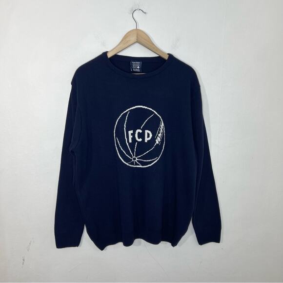 FC Porto Blue Vintage FCP Logo Crew Neck Sweater Size XXL - Picture 1 of 10